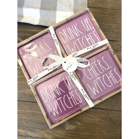 Rae Dunn Ceramic Halloween Drink Up Witches Cheers - Picture 1 of 4